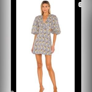 ALEXIS Orissa Cutout Printed Stretch-Cotton Mini Dress By Alexis